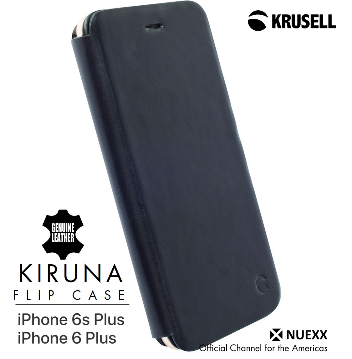 Wade ødemark løst Krusell Kiruna Flip Case Apple iPhone 6 Plus Black 76035